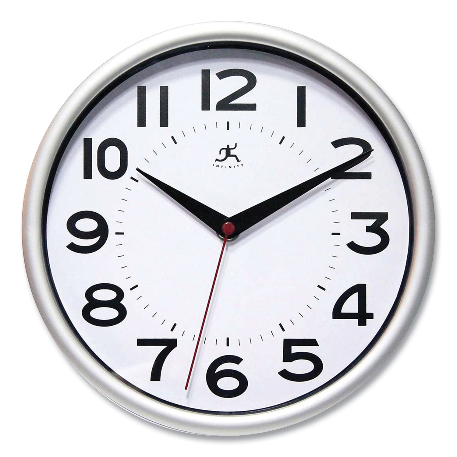 metro-wall-clock-9-diameter-silver-case-1-aa-sold-separately_ifm14220sv3364 - 1