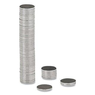 Matrix Magnets, Circles, Silver, 0.38" Diameter, 50/Pack - 
