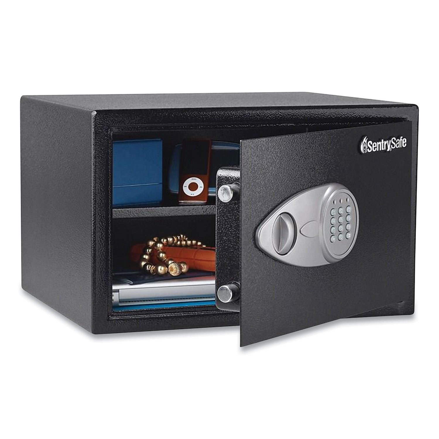 Electronic Lock Safe with Keypad, 1.18 cu ft, 16.9 x 14.6 x 10.6, Black - 