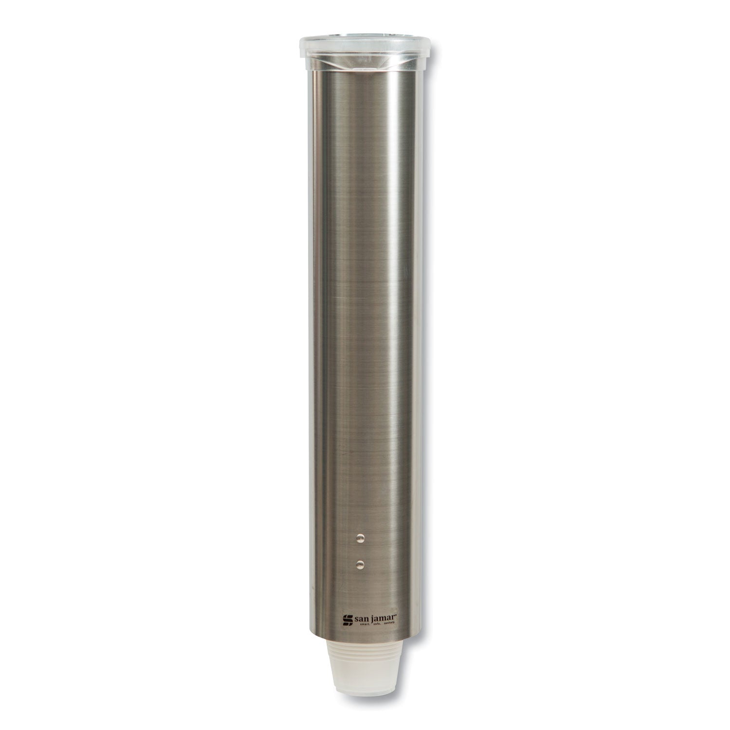 Small Pull-Type Water Cup Dispenser, For 5 oz Cups, Stainless Steel - 