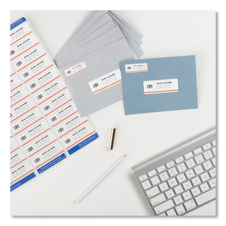 Easy Peel White Address Labels w/ Sure Feed Technology, Inkjet Printers, 1 x 2.63, White, 30/Sheet, 100 Sheets/Box