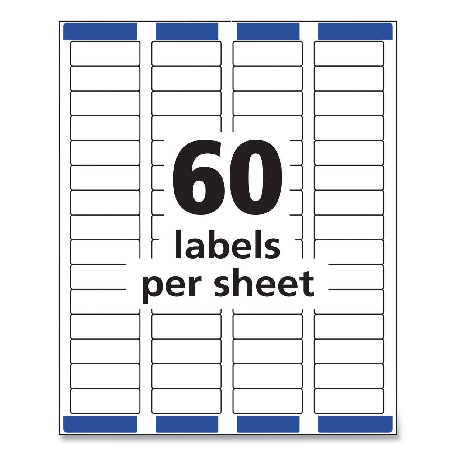 Easy Peel White Address Labels w/ Sure Feed Technology, Inkjet Printers, 0.66 x 1.75, White, 60/Sheet, 25 Sheets/Pack