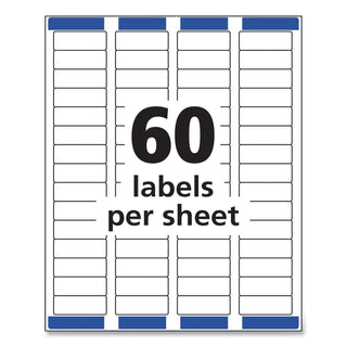 Easy Peel White Address Labels w/ Sure Feed Technology, Inkjet Printers, 0.66 x 1.75, White, 60/Sheet, 25 Sheets/Pack