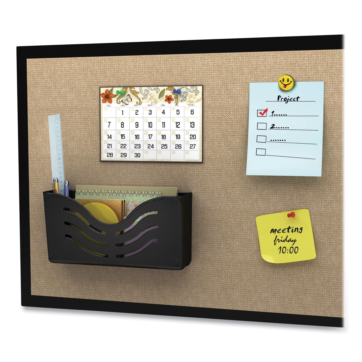 ez-link-magnetic-wall-mount-supply-organizer-legal-letter-tabloid-size-10-x-263-x-5-black_def73304h - 4