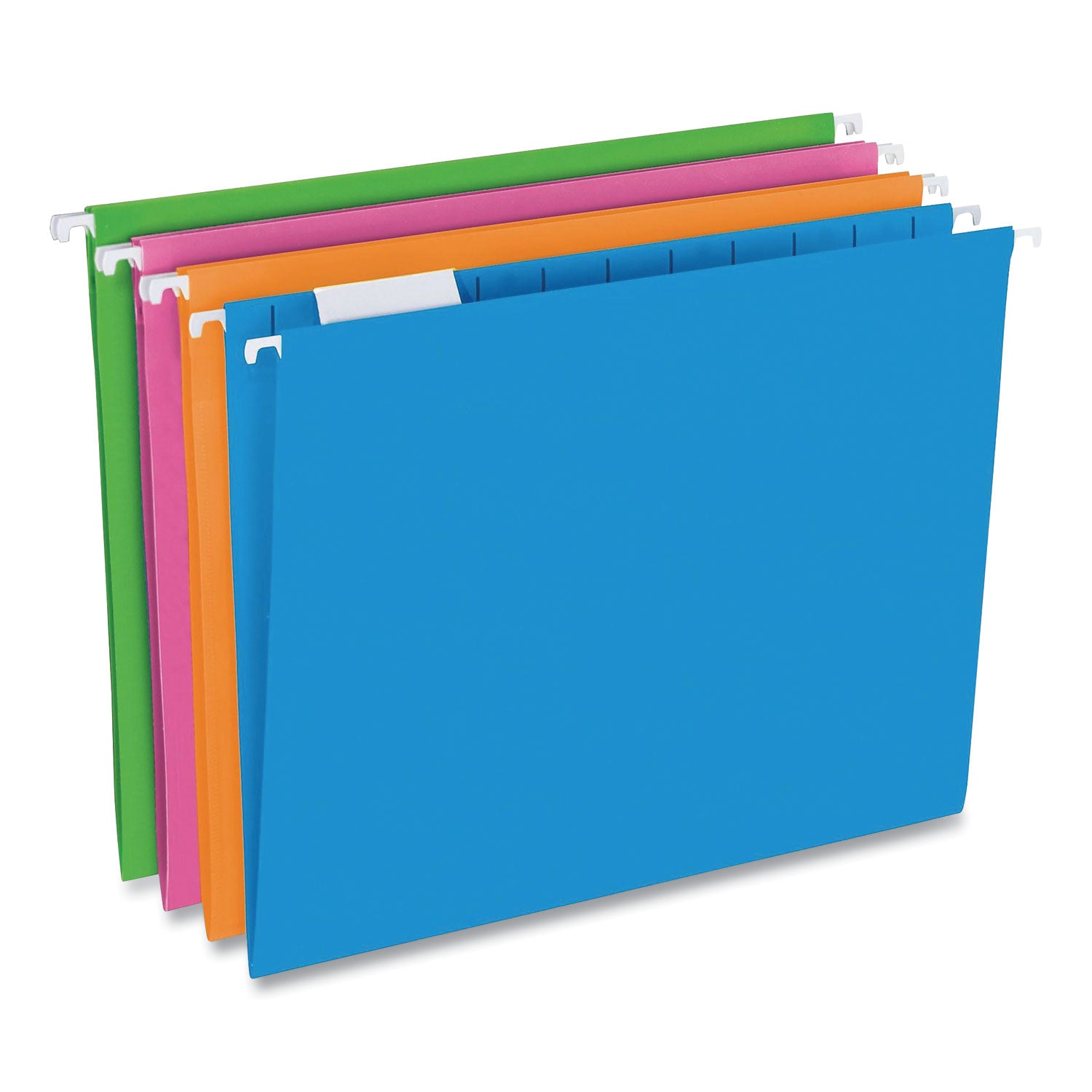 glow-poly-hanging-file-folders-letter-size-1-5-cut-tabs-assorted-colors-12-box_pfx81673 - 1