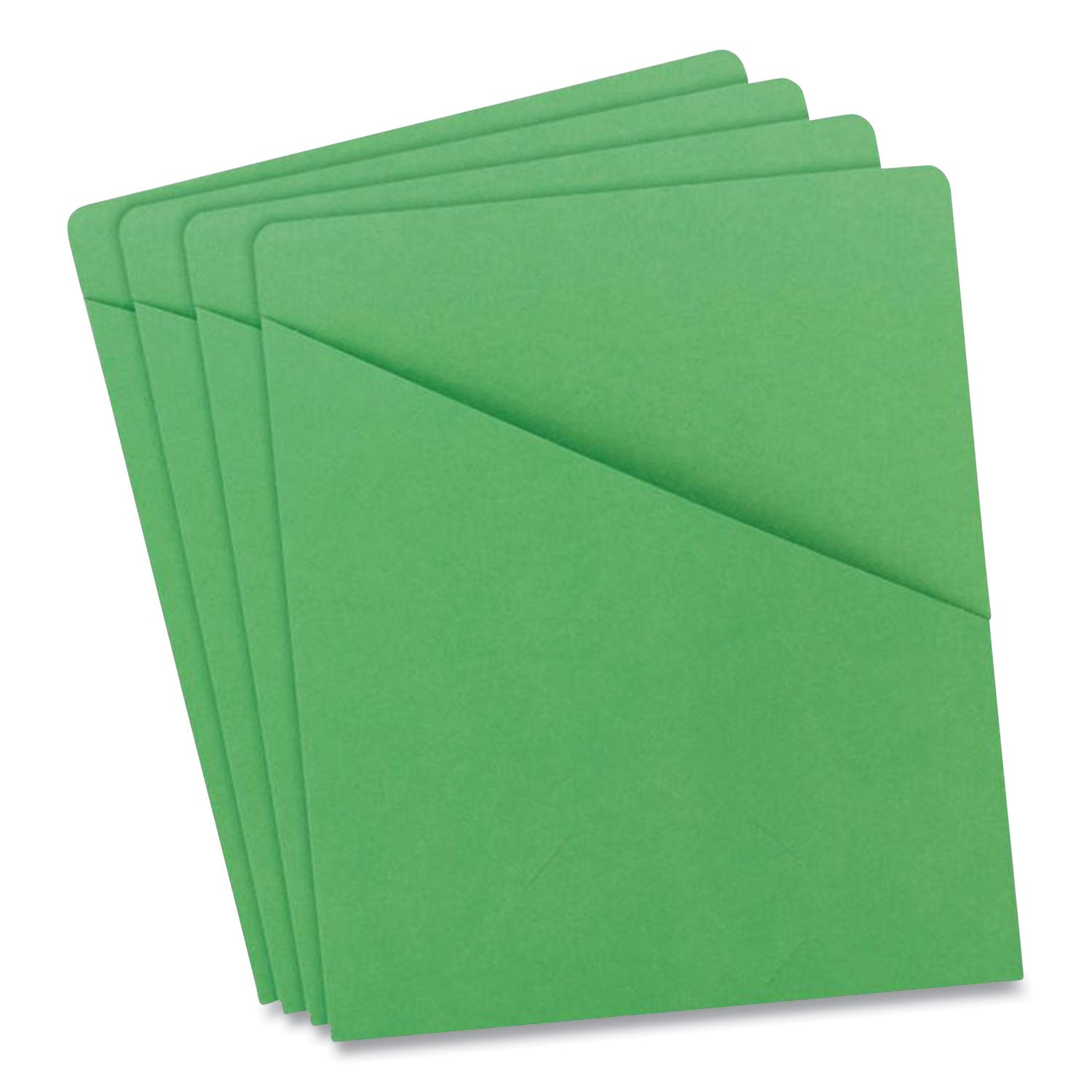 File Jackets, Letter Size, Green, 25/Pack - 