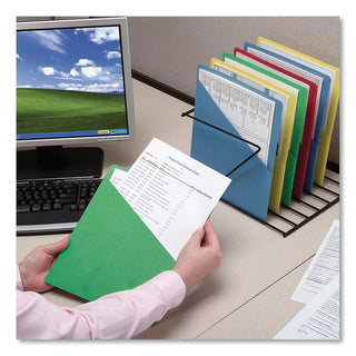 File Jackets, Letter Size, Green, 25/Pack - 