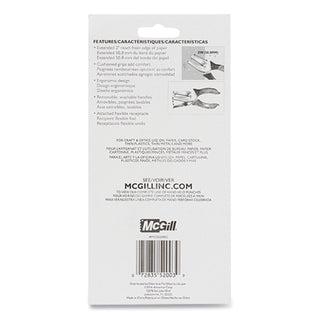15-Sheet Medium-Duty One-Hole Punch, Diamond Shape, Chrome