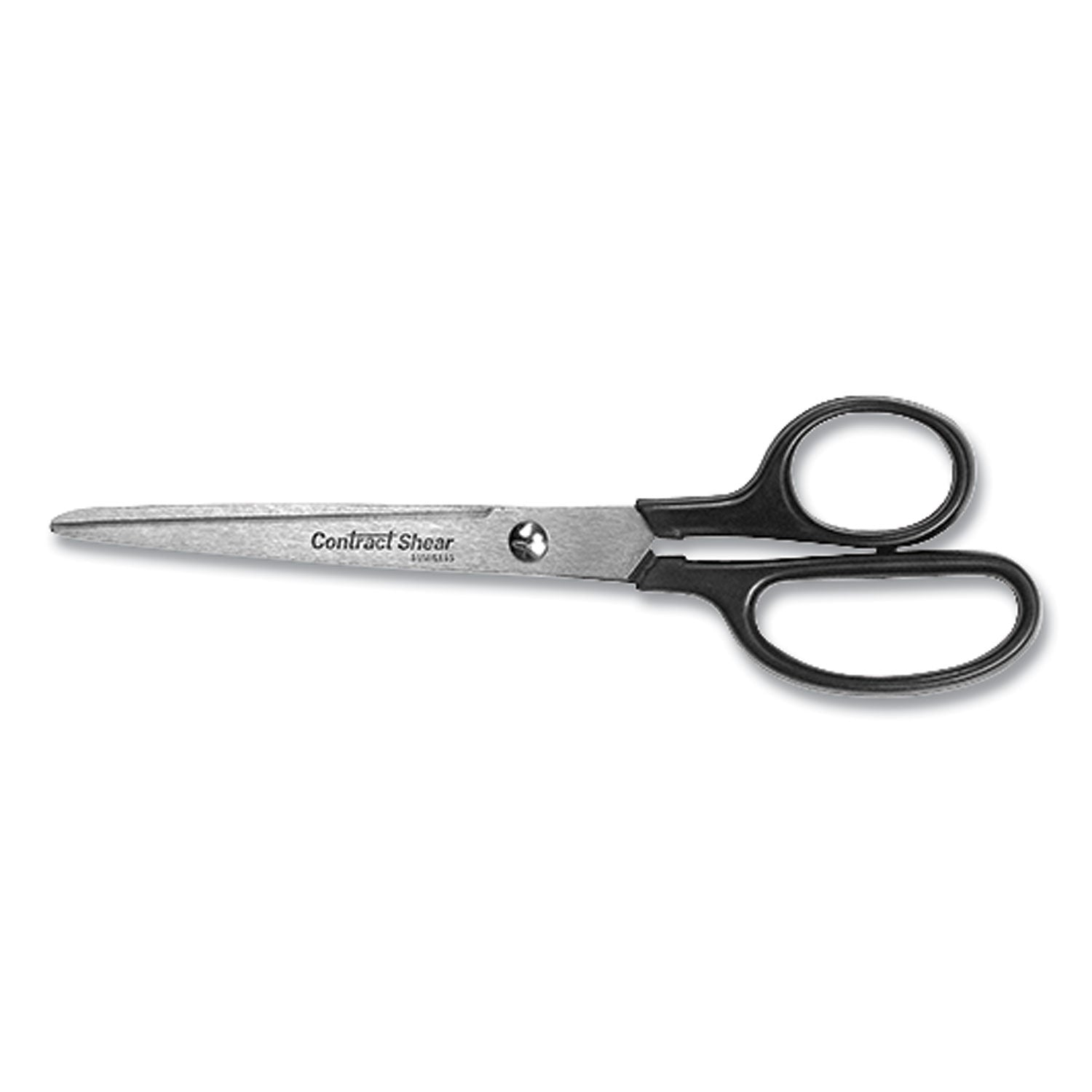 contract-stainless-steel-standard-scissors-7-long-313-cut-length-black-straight-handle_wtc10571 - 1