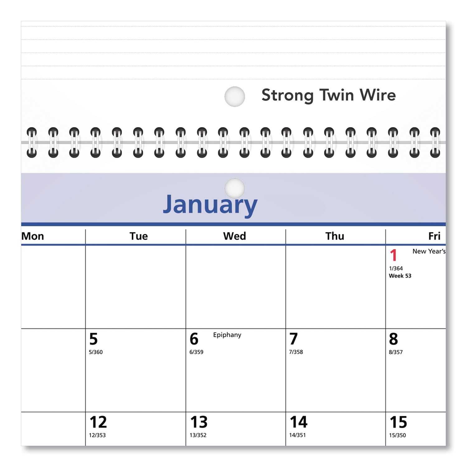 quicknotes-desk-wall-calendar-3-hole-punched-11-x-8-white-blue-yellow-sheets-12-month-jan-to-dec-2024_aagpm5028 - 4