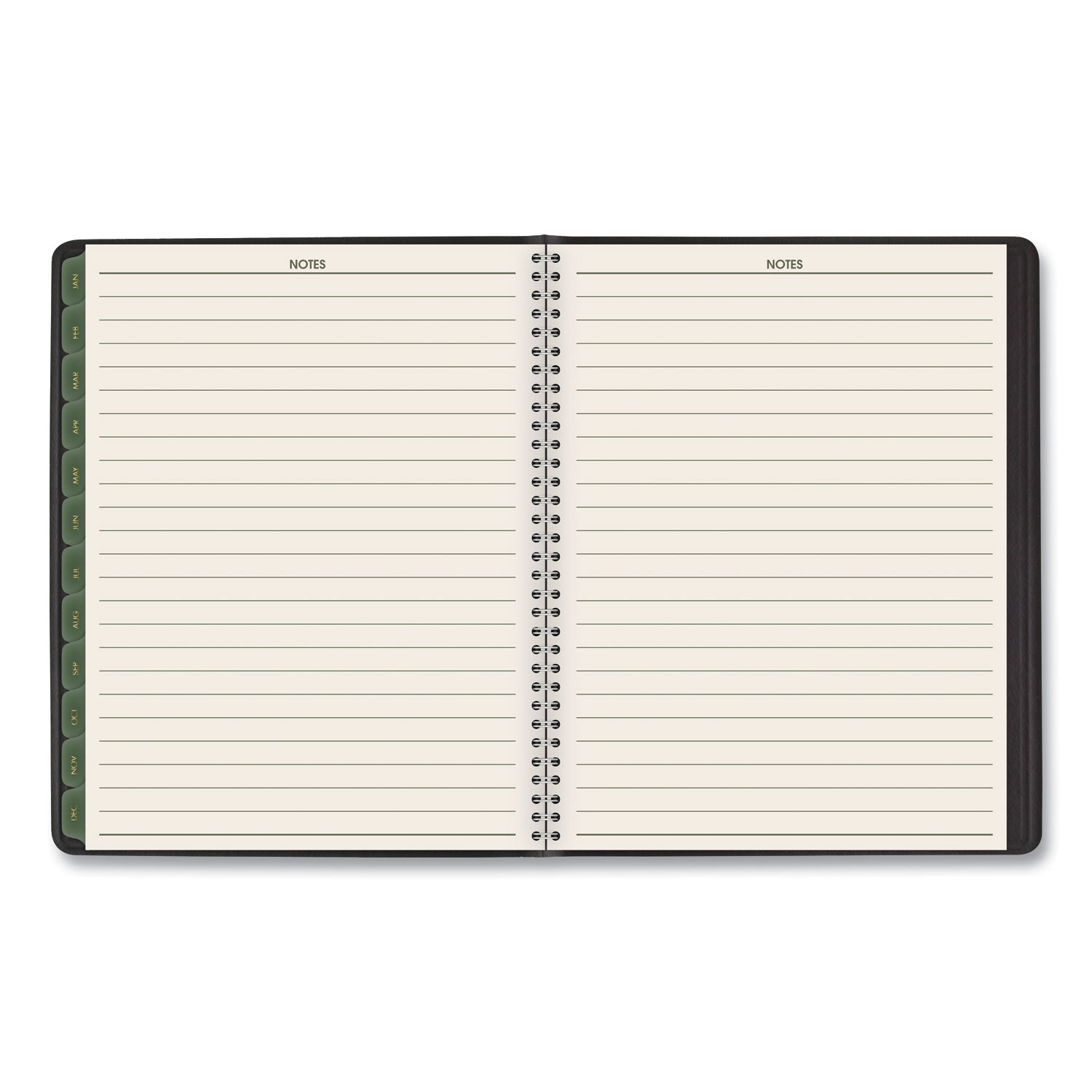 Recycled Weekly Vertical-Column Format Appointment Book, 8.75 x 7, Black Cover, 12-Month (Jan to Dec): 2024 - 