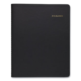 Triple View Weekly Vertical-Column Format Appointment Book, 11 x 8.25, Black Cover, 12-Month (Jan to Dec): 2024
