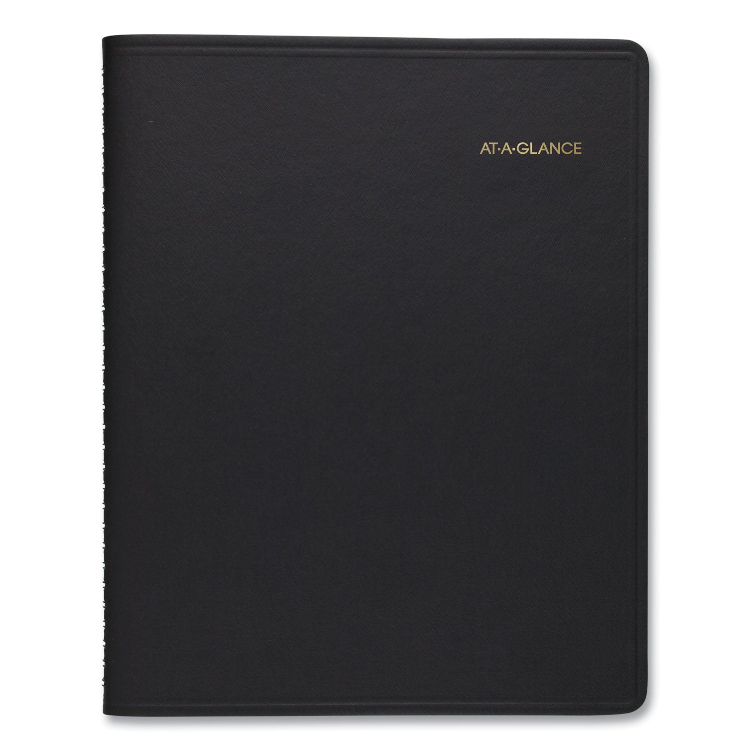 Triple View Weekly Vertical-Column Format Appointment Book, 11 x 8.25, Black Cover, 12-Month (Jan to Dec): 2024