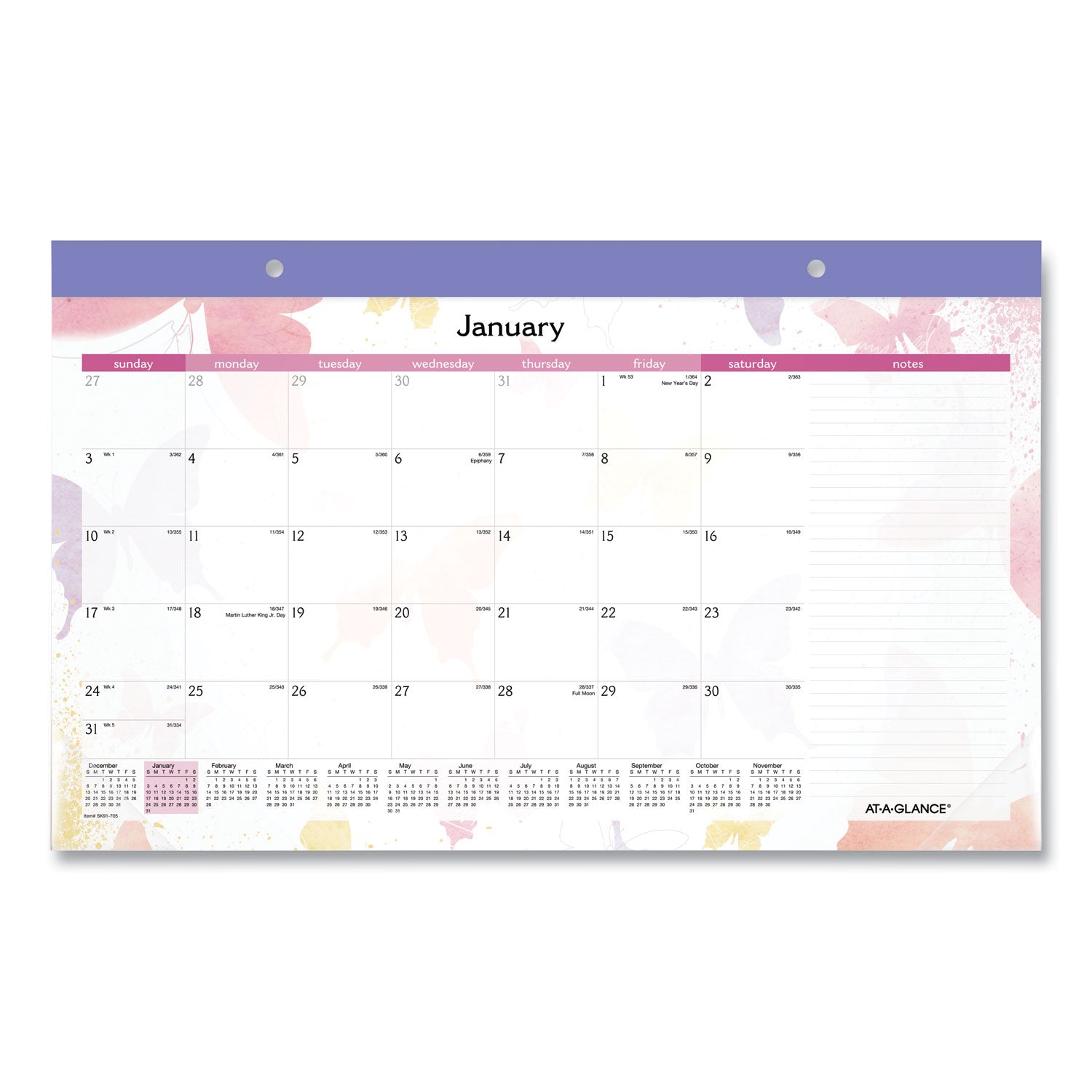 watercolors-monthly-desk-pad-calendar-watercolor-artwork-1775-x-11-white-sheets-purple-binding-12-month-jan-dec-2024_aagsk91705 - 1