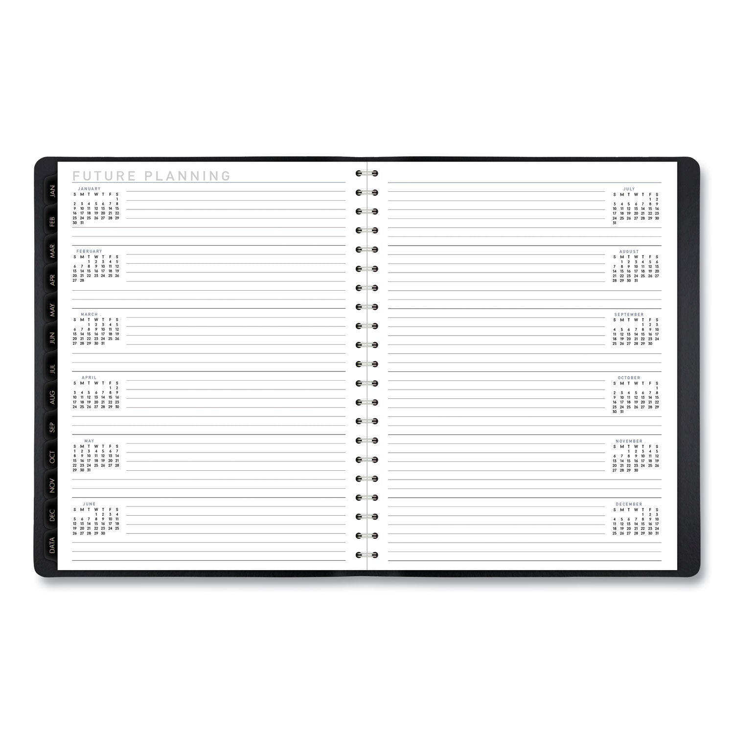 At-A-Glance Contemporary Planner - Large Size - Julian Dates - Weekly, Monthly - 1 Year - January 2024 - December 2024 - 8:00 AM to 5:30 PM - Half-hourly - 1 Week, 1 Month Double Page Layout - 8 1/4" x 11" White Sheet - Wire Bound - Simulated Leather - 7