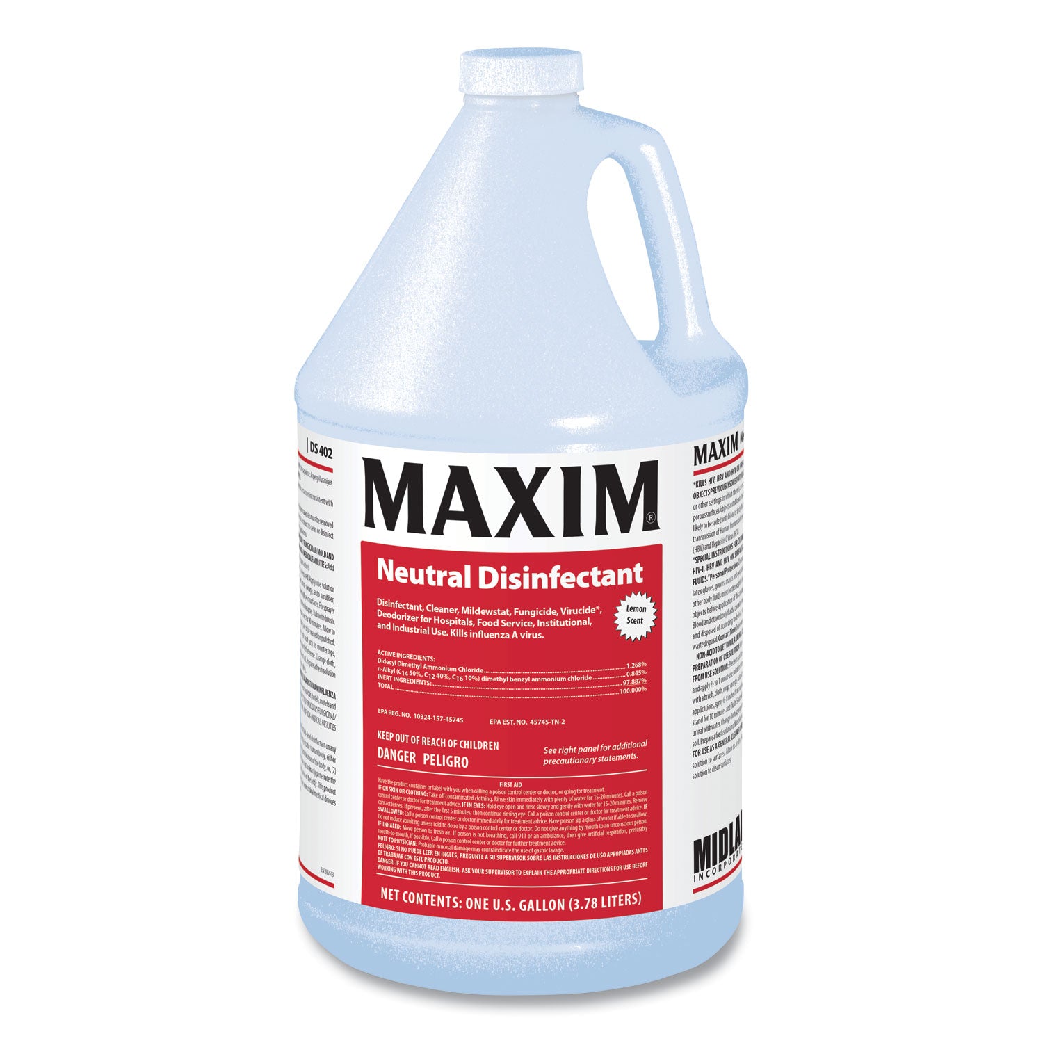 neutral-disinfectant-lemon-scent-1-gal-bottle-4-carton_mlb04020041 - 1