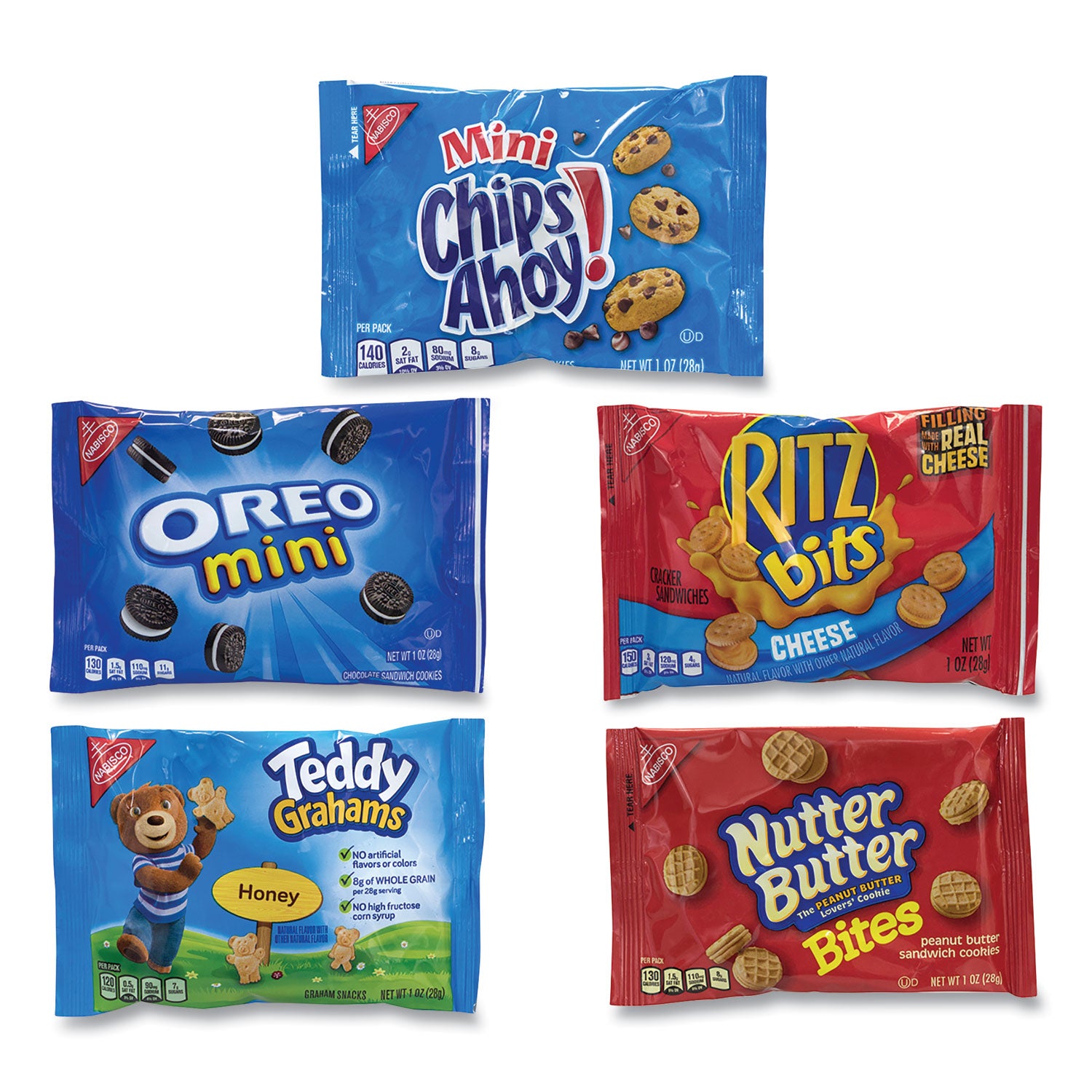 Cookie and Cracker Classic Mix, Assorted Flavors, 1 oz Pack, 40 Packs/Box, Ships in 1-3 Business Days