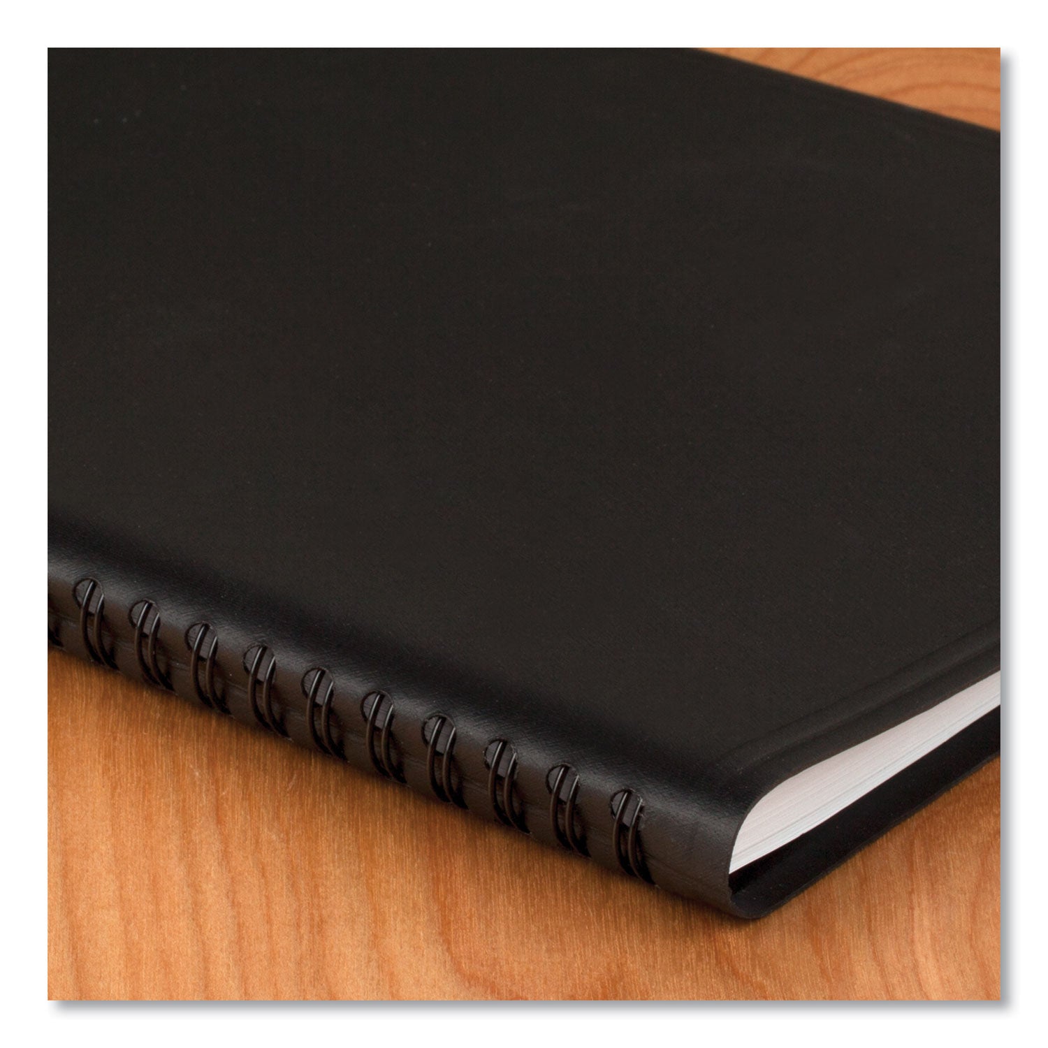 Weekly Planner Ruled for Open Scheduling, 8.75 x 6.75, Black Cover, 12-Month (Jan to Dec): 2024 - 