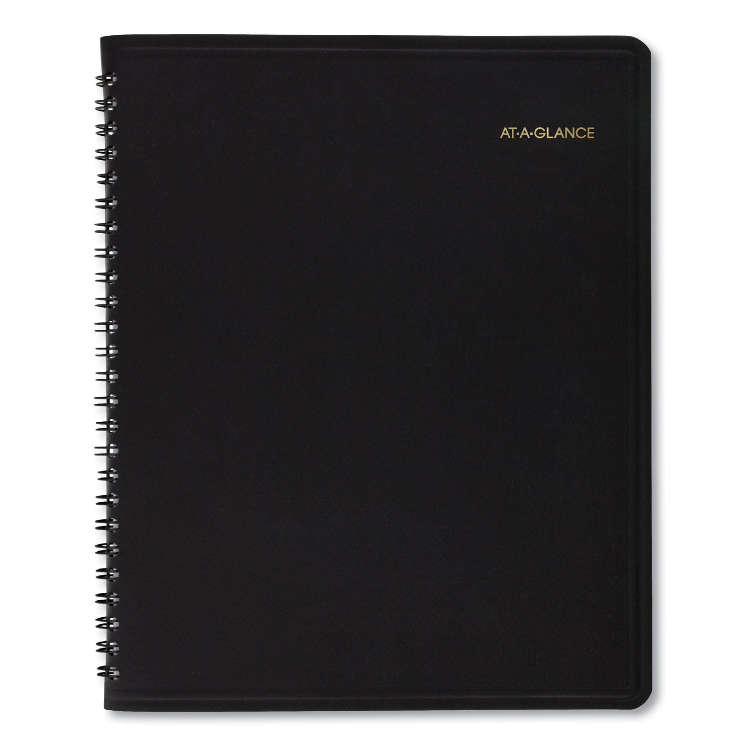 Monthly Planner in Business Week Format, 10 x 8, Black Cover, 12-Month (Jan to Dec): 2024 - 