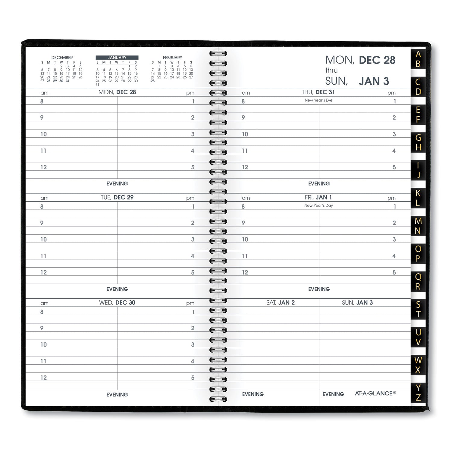 compact-weekly-appointment-book-625-x-325-black-cover-12-month-jan-to-dec-2024_aag7000805 - 2