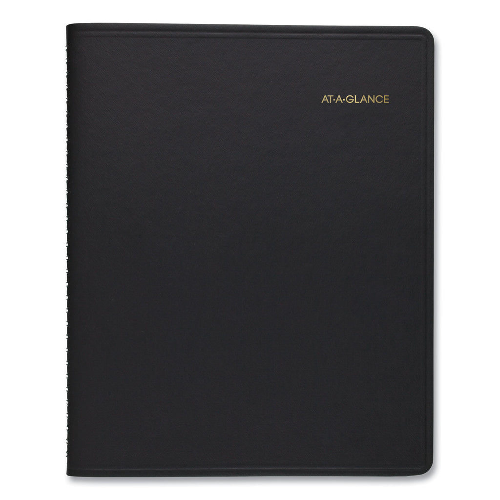At-A-Glance 24-HourAppointment Book Planner - Daily - January 2024 - December 2024 - 12:00 AM to 11:00 PM - Hourly - 1 Day Single Page Layout - 8 1/2" x 11" Sheet Size - Wire Bound - Simulated Leather - Black CoverNotepad - 1 Each - 2
