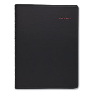 800 Range Weekly/Monthly Appointment Book, 11 x 8.25, Black Cover, 12-Month (Jan to Dec): 2024 - 