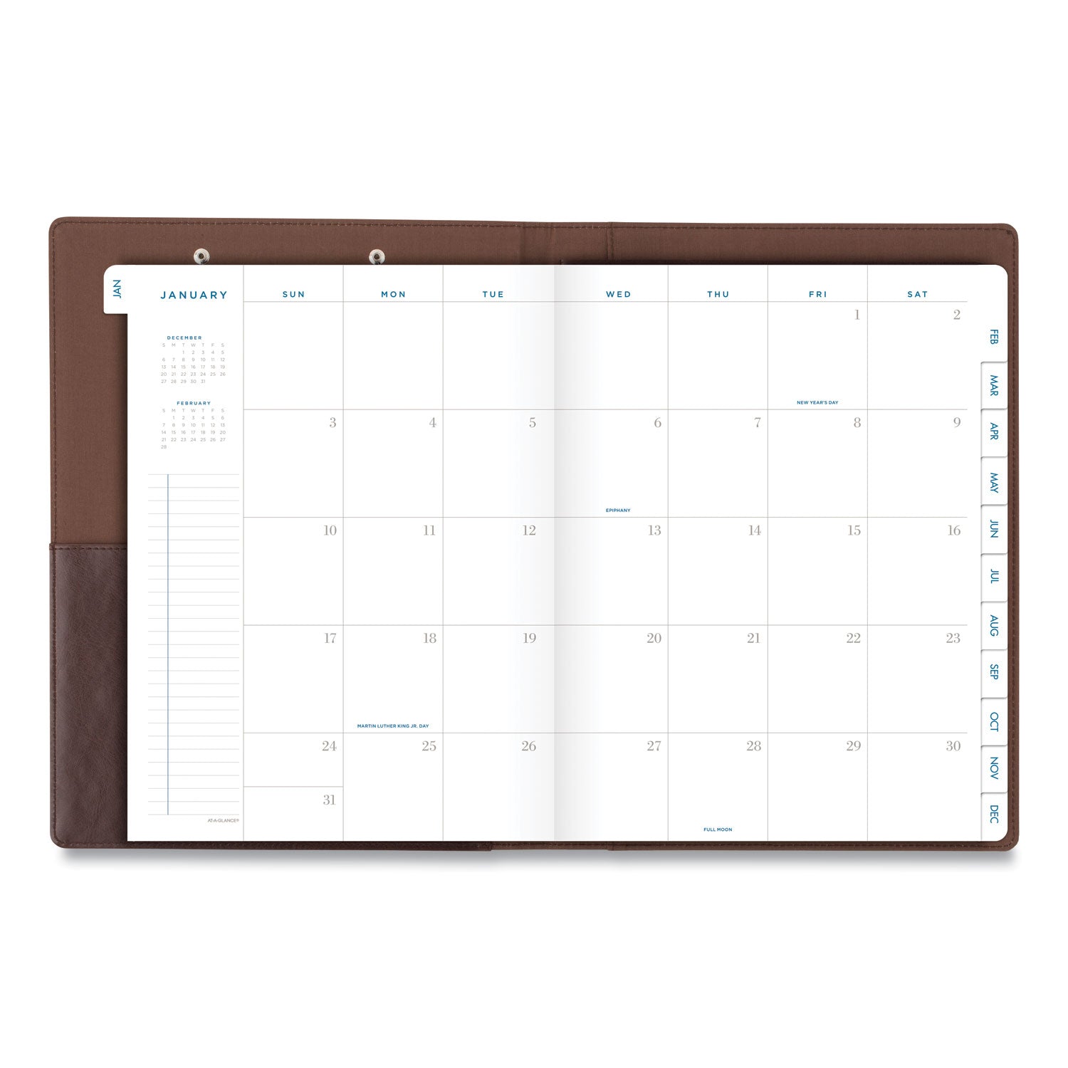 signature-collection-monthly-clipfolio-11-x-8-distressed-brown-cover-13-month-jan-to-jan-2024-to-2025_aagyp60009 - 2