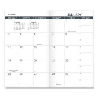 Pocket Size Monthly Planner Refill, 6 x 3.5, White Sheets, 13-Month (Jan to Jan): 2024 to 2025