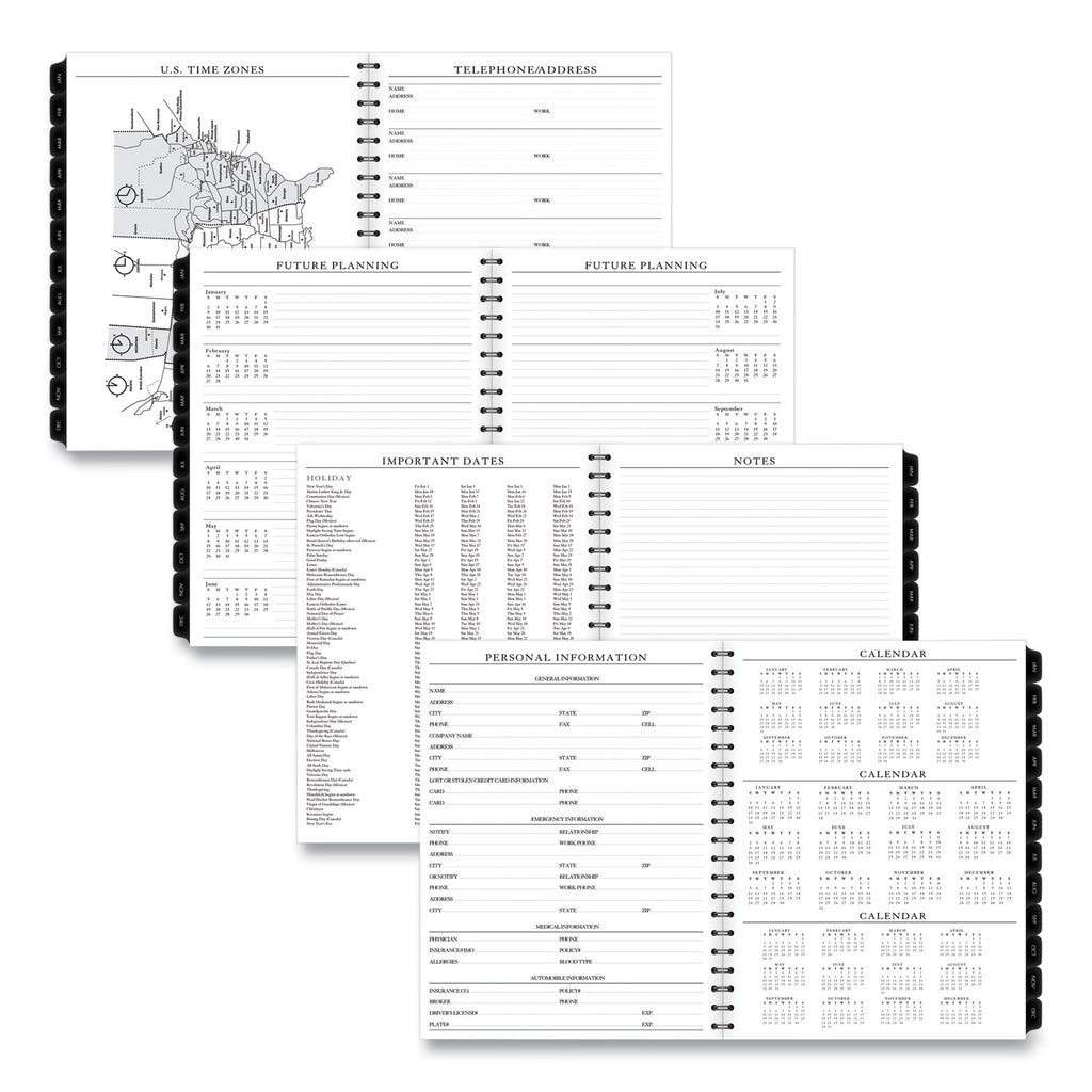Executive Weekly/Monthly Planner Refill with 15-Minute Appointments, 11 x 8.25, White Sheets, 12-Month (Jan to Dec): 2024 - 
