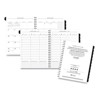 Executive Weekly/Monthly Planner Refill with 15-Minute Appointments, 11 x 8.25, White Sheets, 12-Month (Jan to Dec): 2024 - 