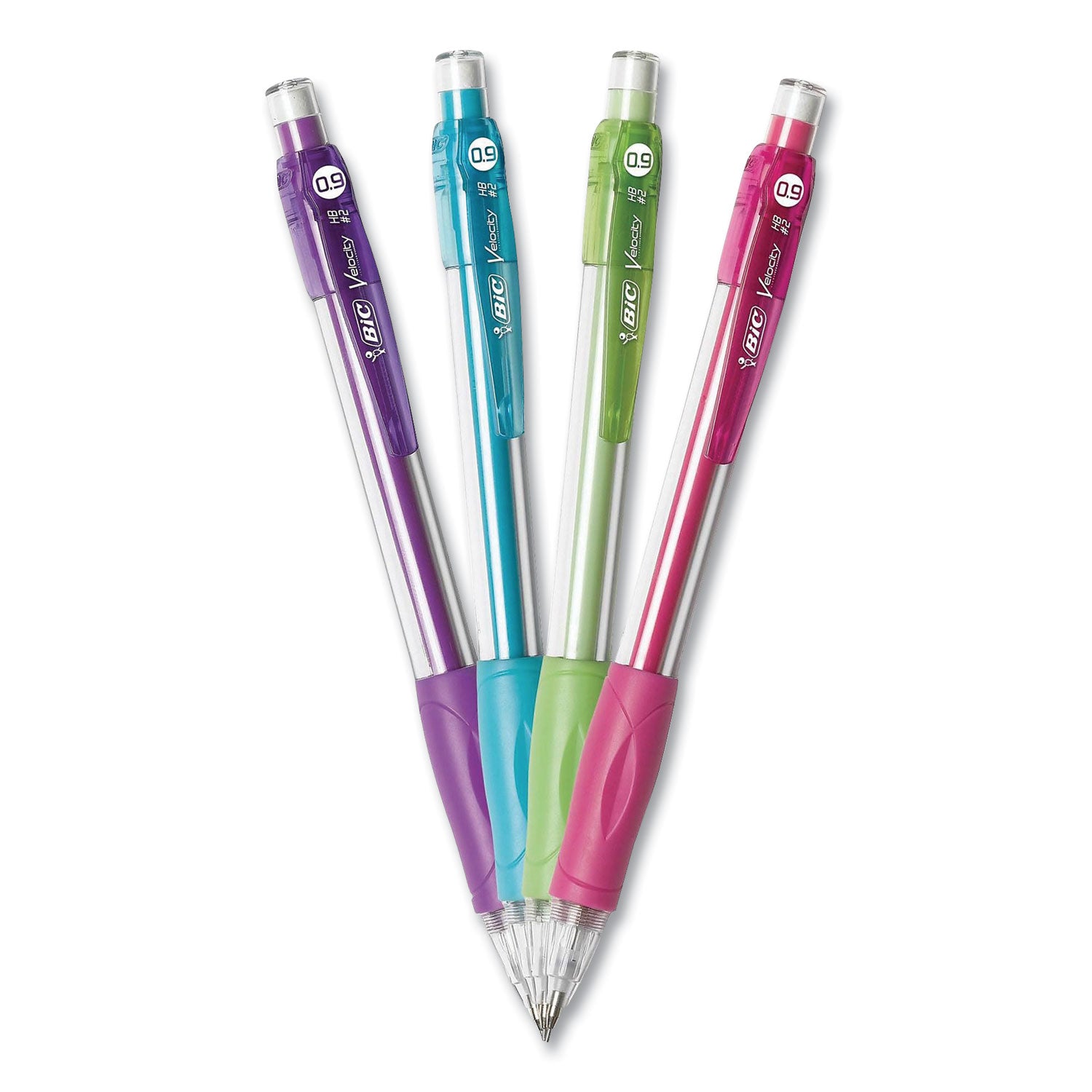 Velocity Original Mechanical Pencil, 0.9 mm, HB (#2), Black Lead, Assorted Barrel Colors, 5/Pack