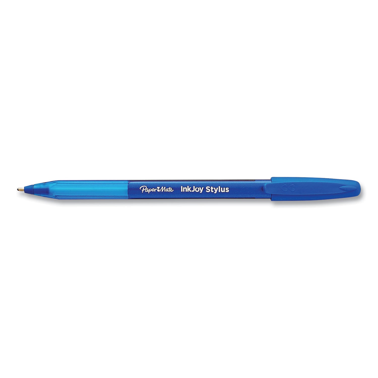 inkjoy-100-ballpoint-pen-stylus-stick-medium-1-mm-blue-ink-blue-barrel-12-pack_pap1924320dz - 3