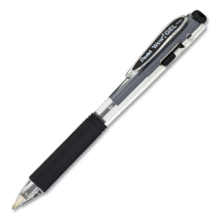 wow!-gel-pen-retractable-medium-07-mm-black-ink-clear-black-barrel-12-pack_penk437bps12a - 3