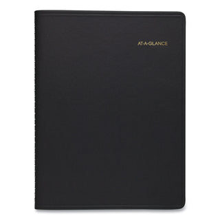 Weekly Appointment Book, 11 x 8.25, Black Cover, 13-Month (Jan to Jan): 2024 to 2025