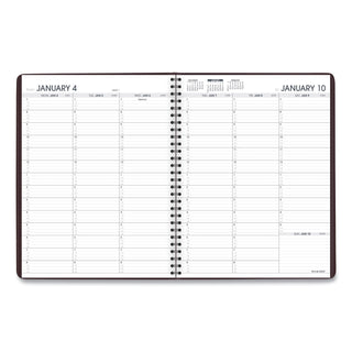 Weekly Appointment Book, 11 x 8.25, Winestone Cover, 13-Month (Jan to Jan): 2024 to 2025
