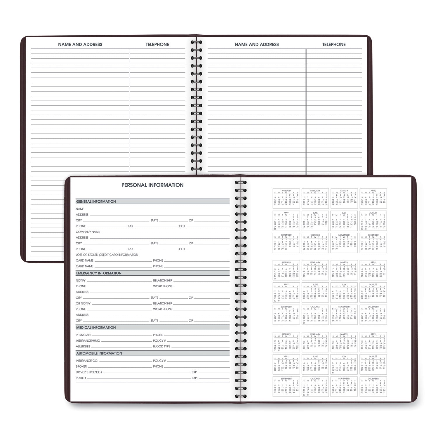 Weekly Appointment Book, 11 x 8.25, Winestone Cover, 13-Month (Jan to Jan): 2024 to 2025 - 3