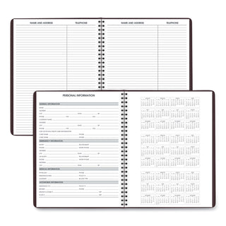 Weekly Appointment Book, 11 x 8.25, Winestone Cover, 13-Month (Jan to Jan): 2024 to 2025