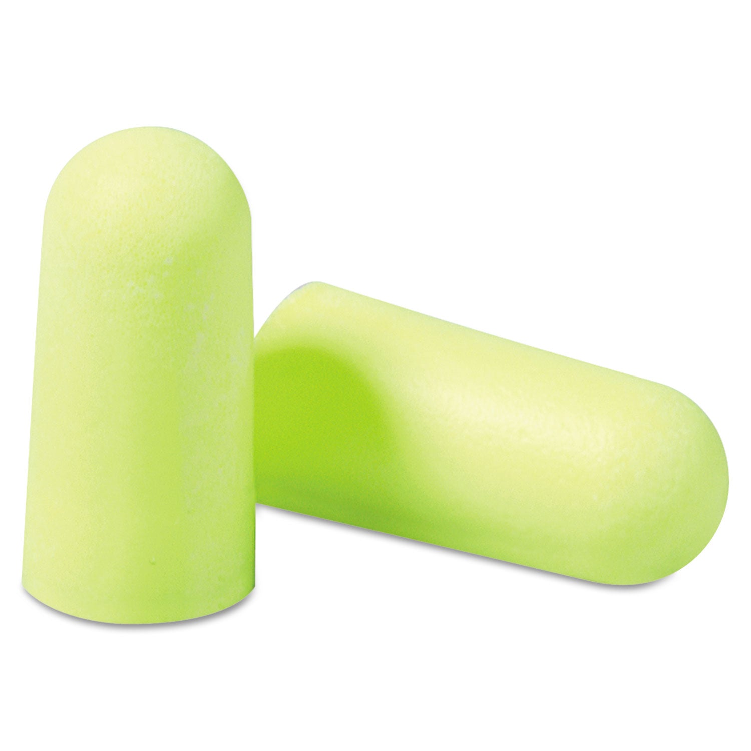 E-A-Rsoft Yellow Neon Soft Foam Earplugs, Cordless, Regular Size, 200 Pairs/Box - 