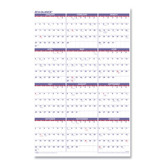 Yearly Wall Calendar, 24 x 36, White Sheets, 12-Month (Jan to Dec): 2024