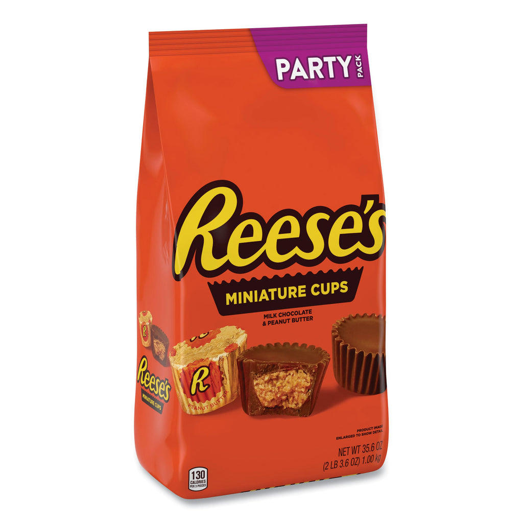 Peanut Butter Cups Miniatures Party Pack, Milk Chocolate, 35.6 oz Bag, Ships in 1-3 Business Days