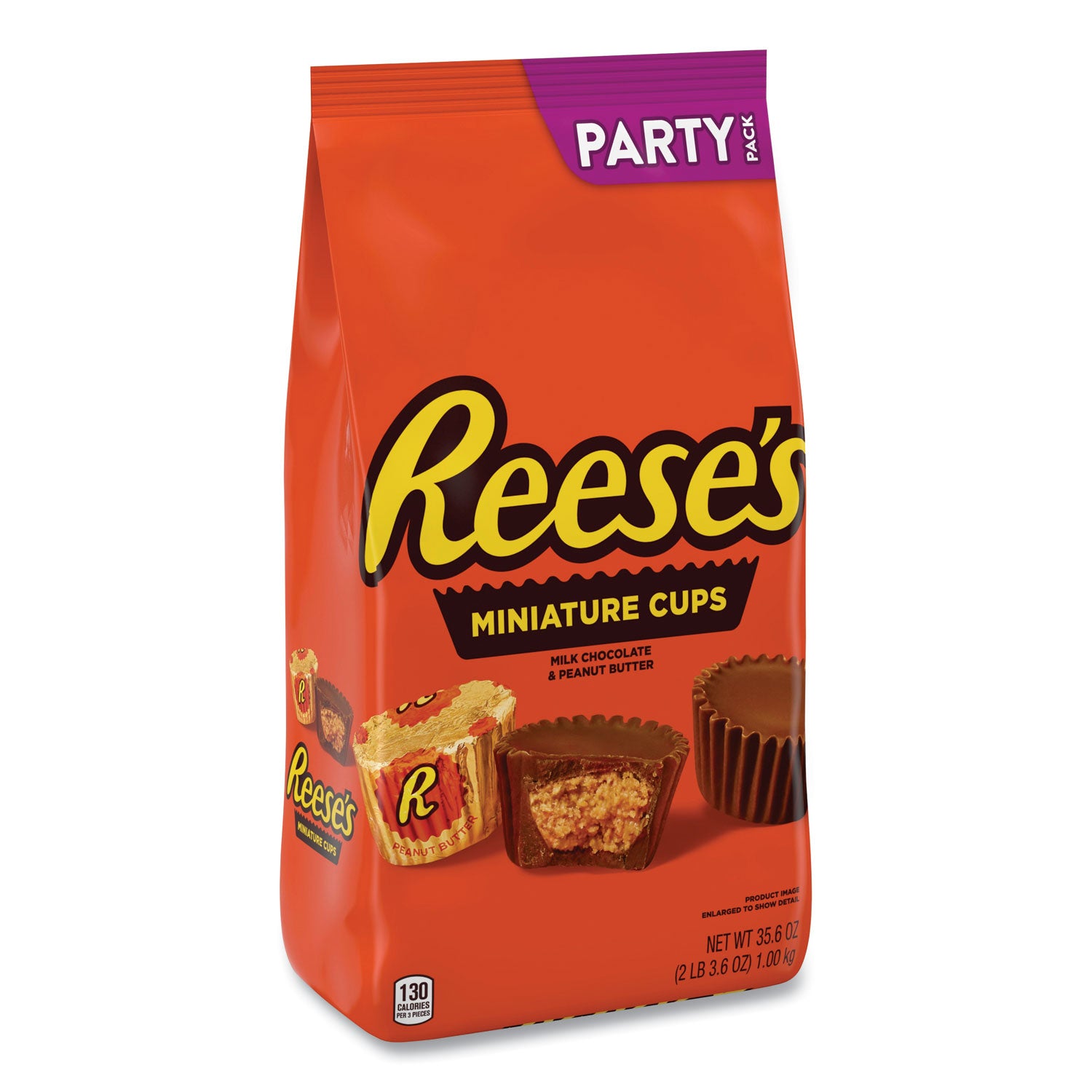 Peanut Butter Cups Miniatures Party Pack, Milk Chocolate, 35.6 oz Bag, Ships in 1-3 Business Days