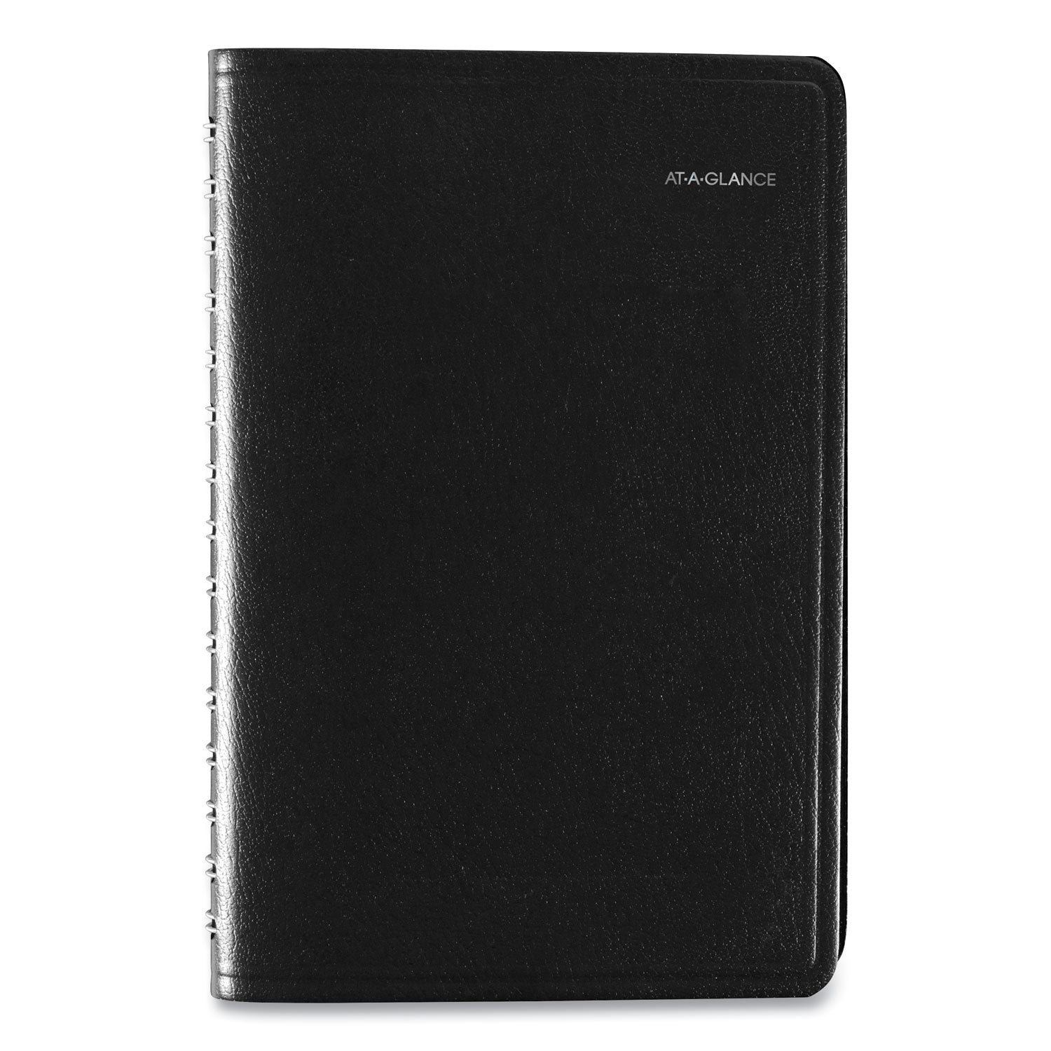 DayMinder Daily Appointment Book, 8.5 x 5.5, Black Cover, 12-Month (Jan to Dec): 2024