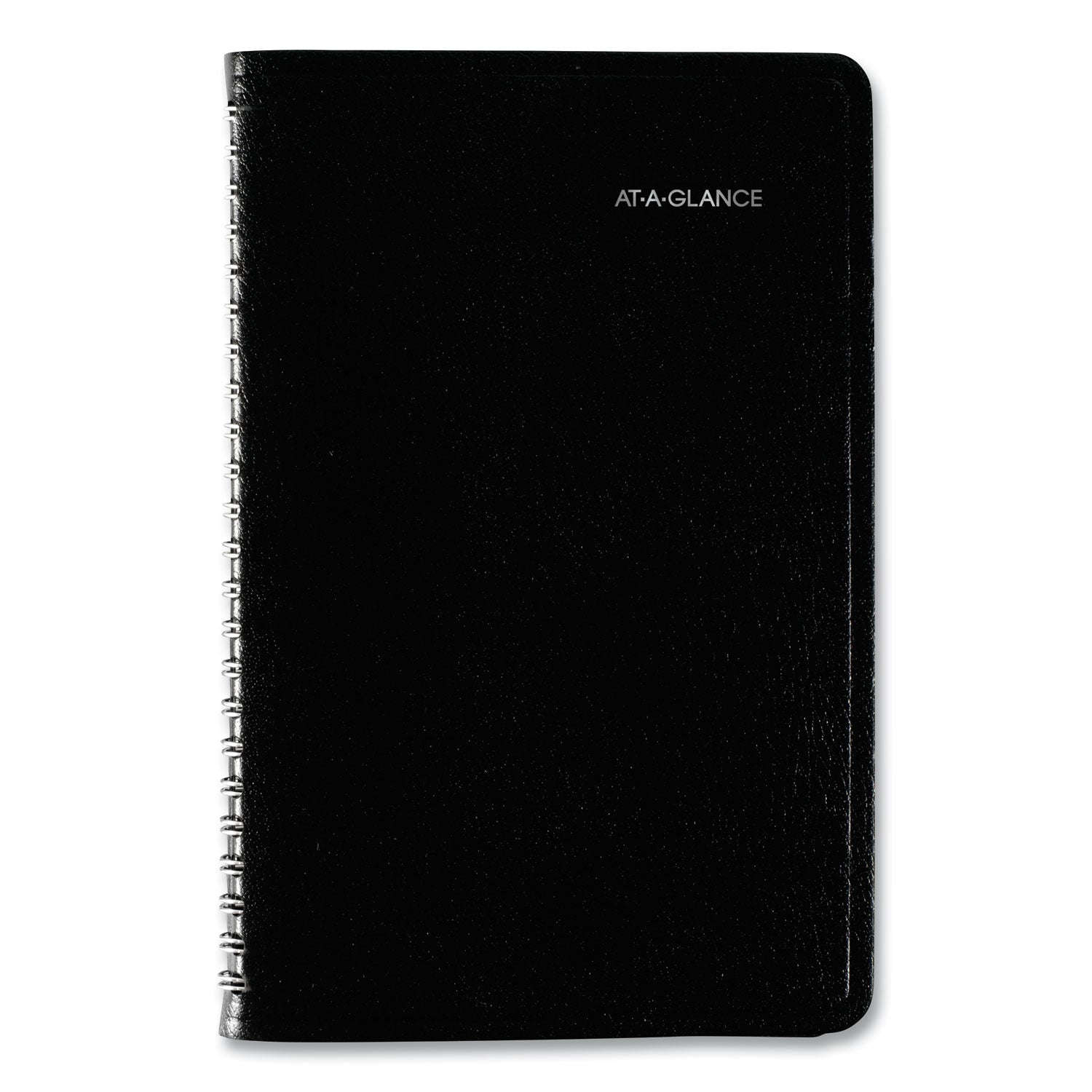 DayMinder Block Format Weekly Appointment Book, 8.5 x 5.5, Black Cover, 12-Month (Jan to Dec): 2024