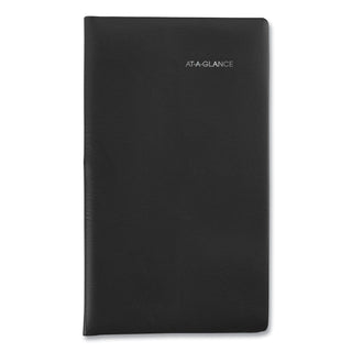 DayMinder Weekly Pocket Planner, 6 x 3.5, Black Cover, 12-Month (Jan to Dec): 2024