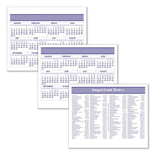 At-A-Glance Flip-A-Week Desk Calendar Refill - Small Size - Julian Dates - Weekly - 12 Month - January 2024 - December 2024 - 1 Week Double Page Layout - 6" x 7" White Sheet - Desk - White, Blue - Paper - 1 Each