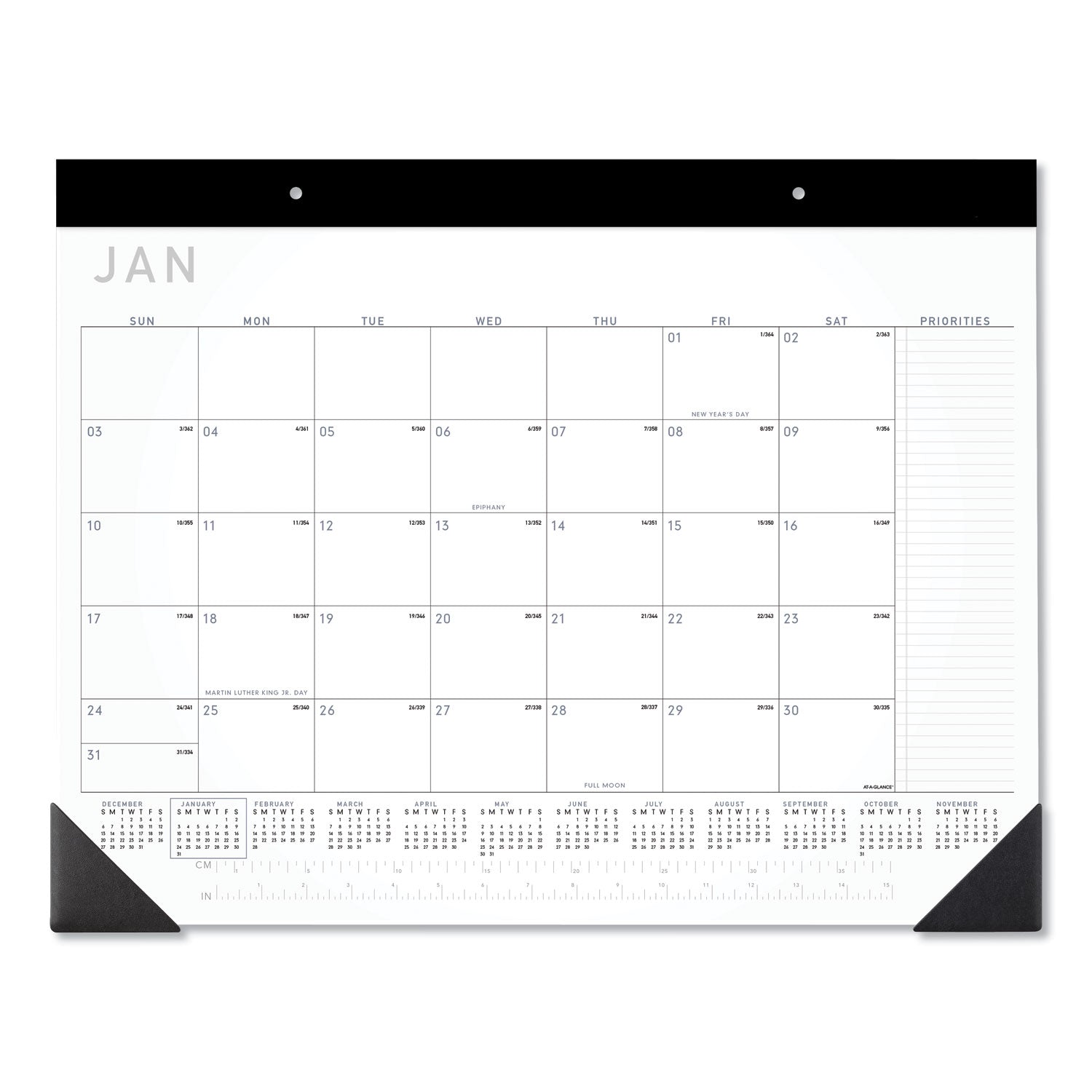contemporary-monthly-desk-pad-22-x-17-white-sheets-black-binding-corners12-month-jan-to-dec-2024_aagsk24x00 - 1