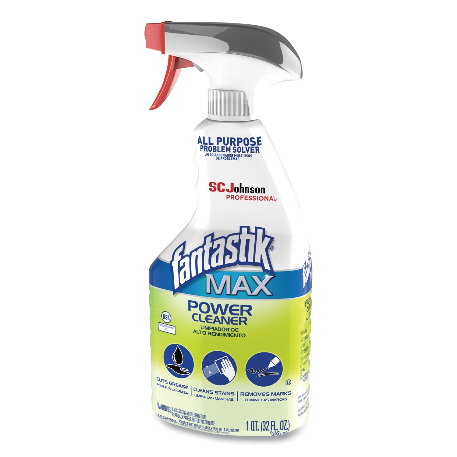 Power Cleaner, Pleasant Scent, 32 oz Spray Bottle, 8/Carton