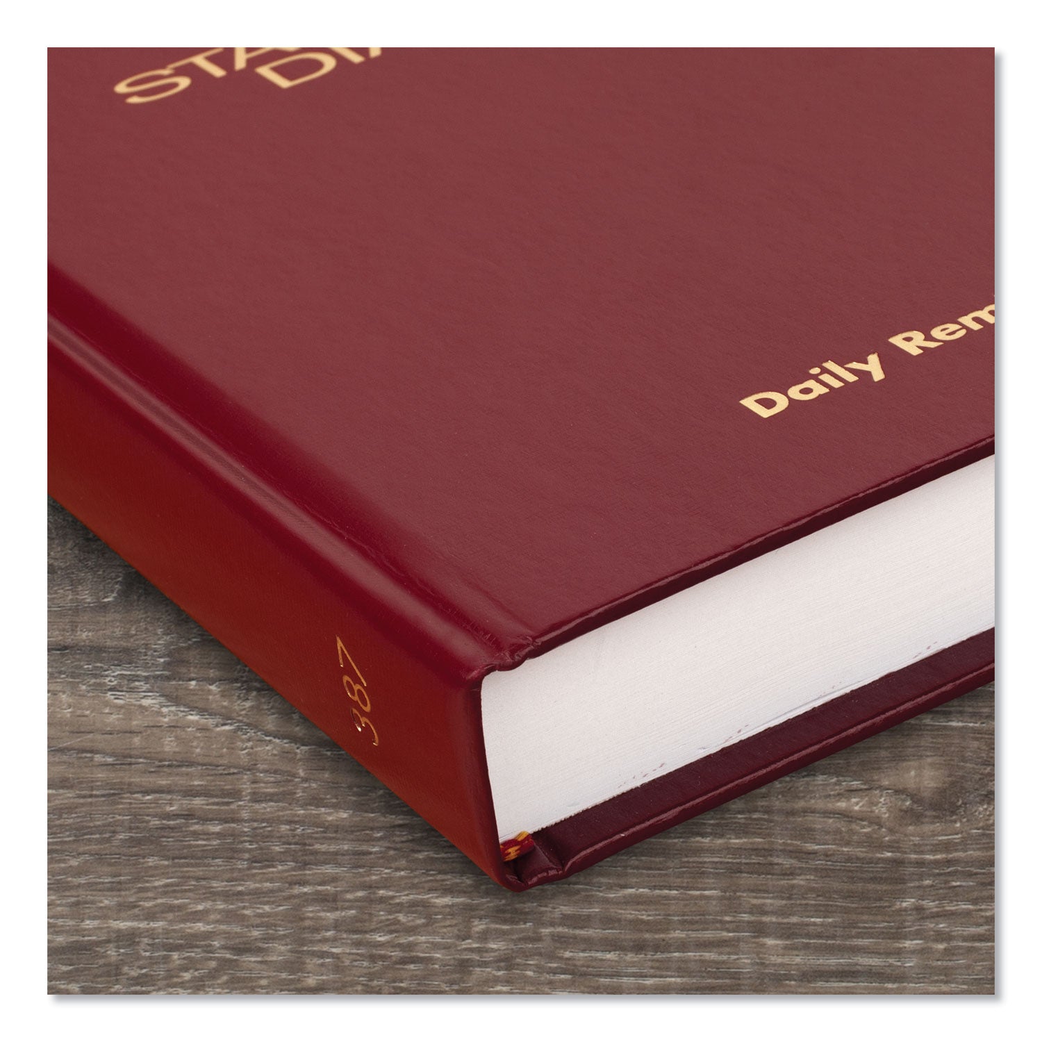 Standard Diary Daily Reminder Book, 2024 Edition, Medium/College Rule, Red Cover, (201) 7.5 x 5.13 Sheets - 