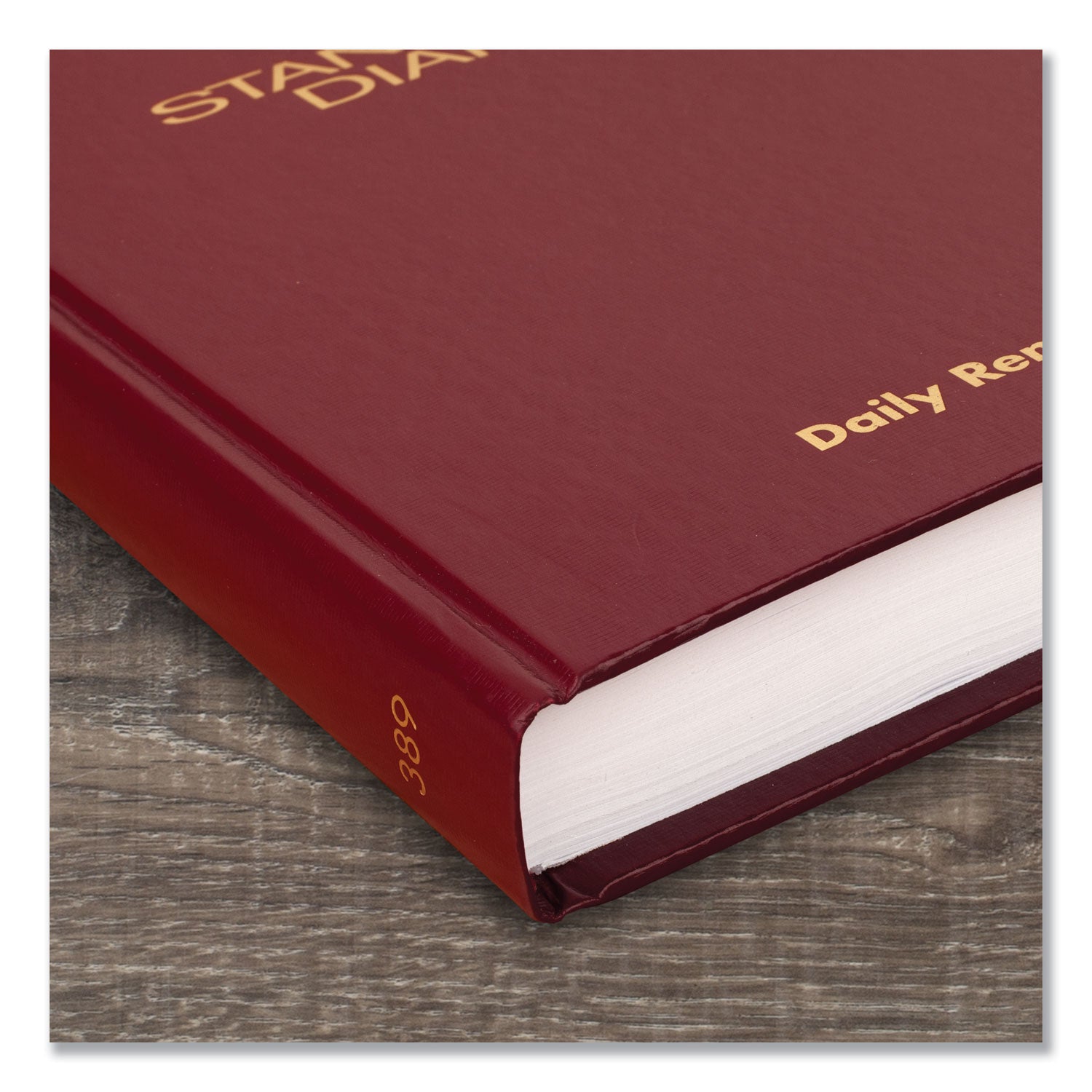 Standard Diary Daily Reminder Book, 2024 Edition, Medium/College Rule, Red Cover, (201) 8.25 x 5.75 Sheets - 