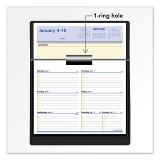 Flip-A-Week Desk Calendar Refill with QuickNotes, 7 x 6, White Sheets, 12-Month (Jan to Dec): 2024